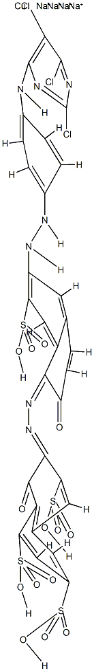 tetrasodium [8-hydroxy-7-[[2-hydroxy-7-sulpho-6-[[4-[(2,5,6-trichloro-4-pyrimidinyl)amino]phenyl]azo]-1-naphthyl]azo]naphthalene-1,3,6-trisulphonato(6-)]cuprate(4-)