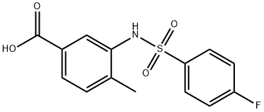 3-(4-氟苯磺酰氨基)-4-甲基苯甲酸