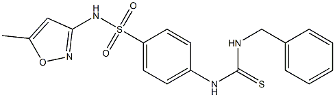 4-(3-benzylthioureido)-N-(5-methylisoxazol-3-yl)benzenesulfonamide