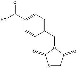 4-[(2,4-dioxo-1,3-thiazolidin-3-yl)methyl]benzoic acid