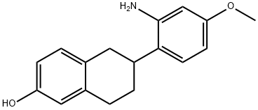 2-Naphthalenol, 6-(2-amino-4-methoxyphenyl)-5,6,7,8-tetrahydro-