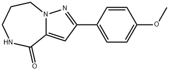 5,6,7,8-tetrahydro-2-(4-methoxyphenyl)pyrazolo[1,5-a][1,4]diazepin-4-one