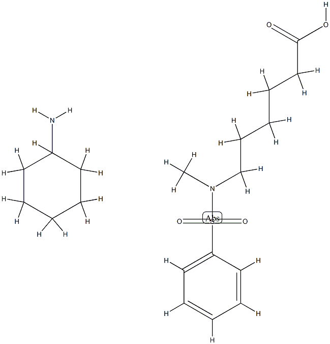 6-[methyl(phenylsulphonyl)amino]hexanoic acid, compound with cyclohexylamine (1:1)