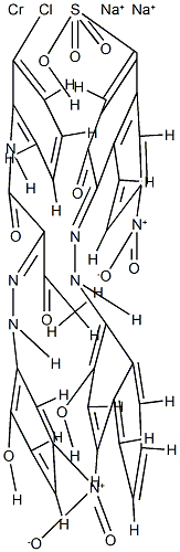 [N-(2-氯苯基)-2-[(2-羟基-5-硝基苯基)偶氮]-3-氧代丁酰胺根合(2-)][3-羟基-4[(2-羟基-1-萘基)偶氮]-7-硝基-1-萘磺酸根合(3-)]-铬酸(2-)二钠