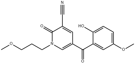 3-Pyridinecarbonitrile, 1,2-dihydro-5-(2-hydroxy-5-methoxybenzoyl)-1-(3-methoxypropyl)-2-oxo-