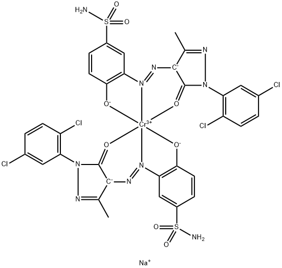 Chromate(1-), bis[3-[[1-(2,5-dichlorophenyl)-4,5-dihydro-3-methyl-5-oxo-1H-pyrazol-4-yl]azo]-4-hydroxybenzenesulfonamidato(2-)]-, sodium