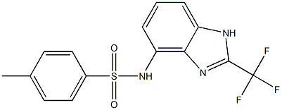 4-methyl-N-[2-(trifluoromethyl)-1H-benzimidazol-4-yl]benzenesulfonamide
