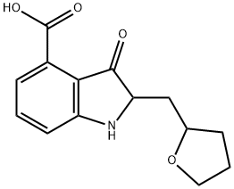 3-oxo-2-(tetrahydrofuran-2-ylmethyl)indoline-4-carboxylic acid