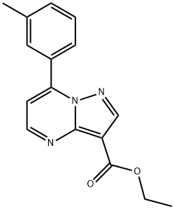 Pyrazolo[1,5-a]pyrimidine-3-carboxylic acid, 7-(3-methylphenyl)-, ethyl ester