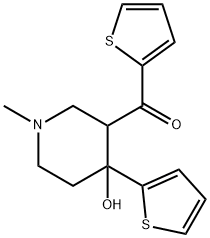 Methanone, [4-hydroxy-1-methyl-4-(2-thienyl)-3-piperidinyl]-2-thienyl-