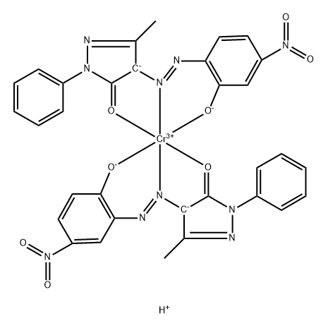 2,4-二氢-4-[(2-羟基-4-硝基苯基)偶氮]-5-甲基-2-苯基-3H-吡唑-3-酮-铬配合物