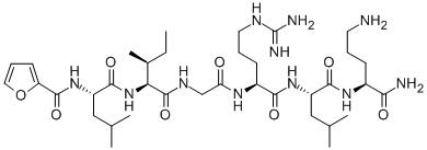 N-(2-呋喃基羰基)-L-亮氨酰-L-异亮氨酰甘氨酰-L-精氨酰基-L-亮氨酰-L-鸟氨酸酰胺