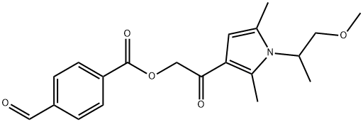 2-[1-(1-methoxypropan-2-yl)-2,5-dimethyl-1H-pyrr ol-3-yl]-2-oxoethyl 4-formylbenzoate