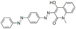 4-羟基-1-甲基-3-[[4-(苯偶氮基)苯基]偶氮基]-2(1H)-喹啉酮