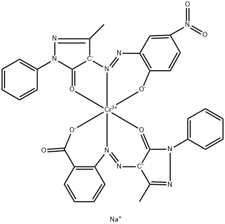sodium [2,4-dihydro-4-[(2-hydroxy-5-nitrophenyl)azo]-5-methyl-2-phenyl-3H-pyrazol-3-onato(2-)][2-[(4,5-dihydro-3-methyl-5-oxo-1-phenyl-1H-pyrazol-4-yl)azo]benzoato(2-)]chromate(1-)