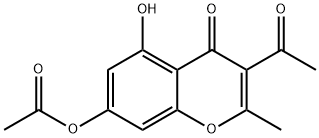 4H-1-Benzopyran-4-one, 3-acetyl-7-(acetyloxy)-5-hydroxy-2-methyl-