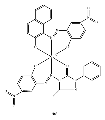 sodium [2,4-dihydro-4-[(2-hydroxy-5-nitrophenyl)azo]-5-methyl-2-phenyl-3H-pyrazol-3-onato(2-)][1-[(2-hydroxy-5-nitrophenyl)azo]-2-naphtholato(2-)]cobaltate(1-)
