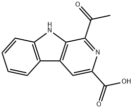 9H-Pyrido(3,4-b)indole-3-carboxylic acid, 1-acetyl-