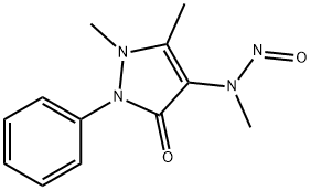 3H-Pyrazol-3-one, 1,2-dihydro-1,5-dimethyl-4-(methylnitrosoamino)-2-phenyl-