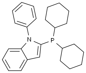 2-(二环己基膦基)-1-苯基吲哚 (NMR)