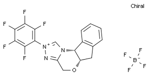 (5AS, 10BR)-(-)-5A,10B-二氢-2-(五氟苯基)-4H,6H-茚[2,1-B][1,2,4]三唑[4,3-D][1,4]醇四氟硼酸恶嗪