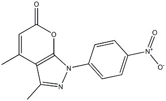 Pyrano[2,3-c]pyrazol-6(1H)-one, 3,4-dimethyl-1-(4-nitrophenyl)-