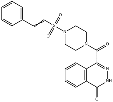 4-[4-(2-phenylethenesulfonyl)piperazine-1-carbon yl]-1,2-dihydrophthalazin-1-one