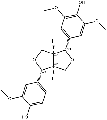 Phenol, 2,6-dimethoxy-4-[(1R,3aS,4R,6aS)-tetrahydro-4-(4-hydroxy-3-methoxyphenyl)-1H,3H-furo[3,4-c]furan-1-yl]-, rel-