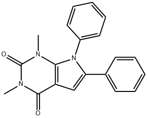 1H-Pyrrolo[2,3-d]pyrimidine-2,4(3H,7H)-dione, 1,3-dimethyl-6,7-diphenyl-