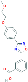 3-(3-(4-(2-methoxyethoxy)phenyl)-1,2,4-oxadiazol-5-yl)benzoic acid