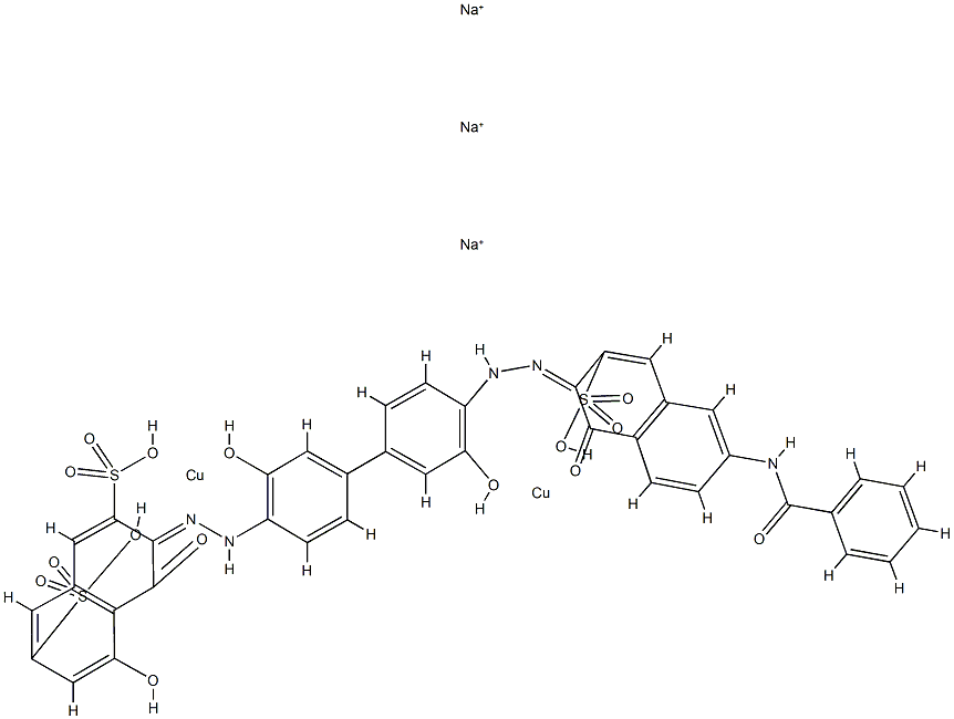 trisodium [mu-[3-[[4'-[[6-benzamido-1-hydroxy-3-sulpho-2-naphthyl]azo]-3,3'-dihydroxy[1,1'-biphenyl]-4-yl]azo]-4,5-dihydroxynaphthalene-2,7-disulphonato(7-)]]dicuprate(3-)