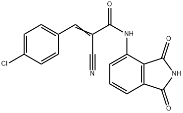 3-(4-chlorophenyl)-2-cyano-N-(1,3-dioxo-2,3-dihyd ro-1H-isoindol-4-yl)prop-2-enamide