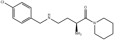 1-Butanone, 2-amino-4-[[(4-chlorophenyl)methyl]amino]-1-(1-piperidinyl)-, (2S)-