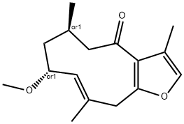 (1(10)E,2R*,4R*)-2-Methoxy-8,12-epoxygermacra-1(10),7,11-trien-6-one