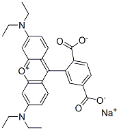 Xanthylium, 9-(2,5-dicarboxyphenyl)-3,6-bis(diethylamino)-, hydroxide, inner salt, sodium salt