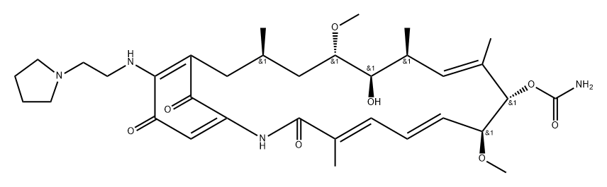 Geldanamycin, 17-demethoxy-17-[[2-(1-pyrrolidinyl)ethyl]amino]-