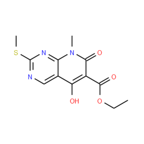 ethyl 5-hydroxy-8-methyl-2-(methylthio)-7-oxo-7,8-dihydropyrido[2,3-d]pyrimidine-6-carboxylate