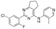5H-CyclopentapyriMidin-4-aMine, 2-(5-chloro-2-fluorophenyl)-6,7-dihydro-N-(3-Methyl-4-pyridinyl)- (9CI)