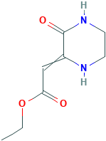 Ethyl 2-(3-oxo-2-piperazinylidene)acetate