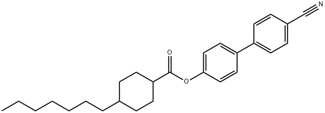 4'-Cyano-4-biphenylyl 4-heptylcyclohexanecarboxylate