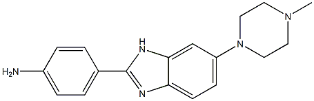 Benzenamine, 4-(5-(4-methyl-1-piperazinyl)-1H-benzimidazol-2-yl)-