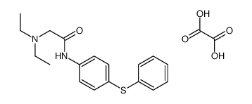 diethyl-[2-oxo-2-(4-phenylsulfanylanilino)ethyl]azanium,2-hydroxy-2-oxoacetate