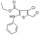 ETHYL 2-ANILINO-4-CHLORO-5-FORMYL-3-THIOPHENECARBOXYLATE