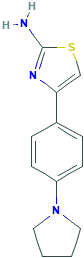 4-[4-(1-Pyrrolidinyl)phenyl]-1,3-thiazol-2-ylamine