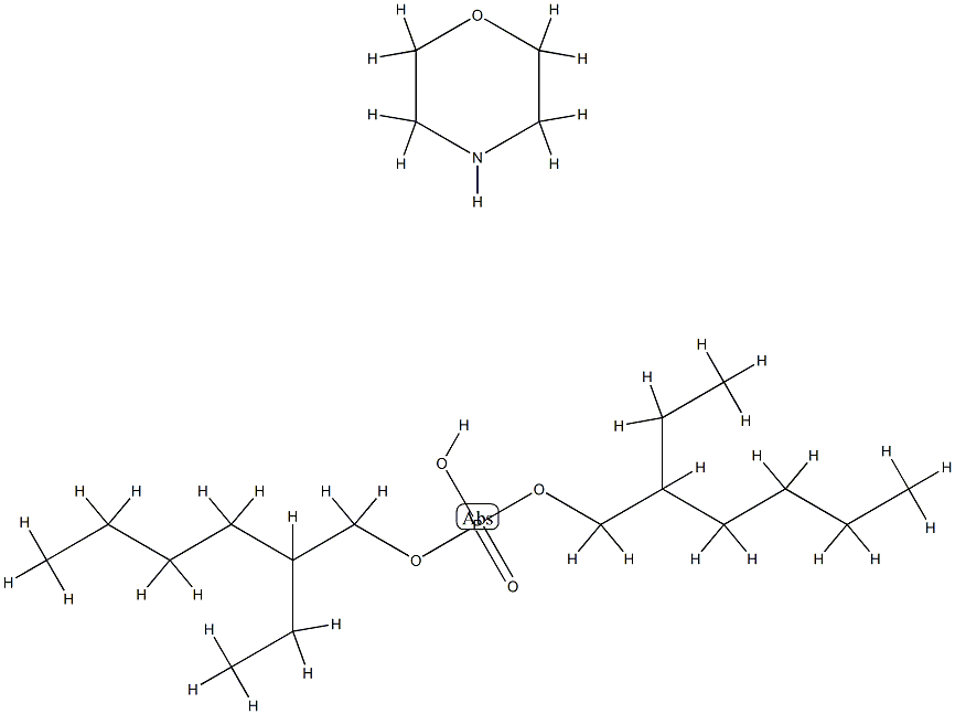 bis(2-ethylhexyl) hydrogen phosphate, compound with morpholine (1:1)