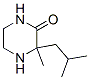 Piperazinone, 3-methyl-3-(2-methylpropyl)- (9CI)