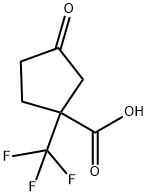 Cyclopentanecarboxylic acid, 3-oxo-1-(trifluoromethyl)-