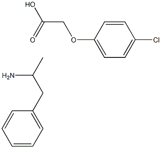 2-(4-chlorophenoxy)acetic acid,1-phenylpropan-2-amine