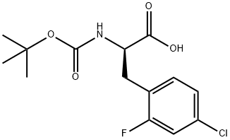 (2R)-2-{[(tert-butoxy)carbonyl]amino}-3-(4-chloro-2-fluorophenyl)propanoic acid