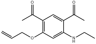 乙酮, 1,1'-[4-(乙基氨基)-6-(2-丙烯基OXY)-1,3-苯基ENE]双- (9CI)